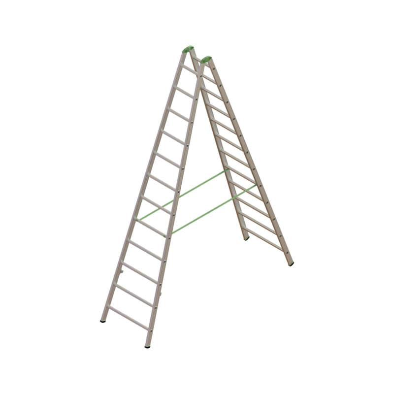 Alu runged standing ladder 2X12 rungs