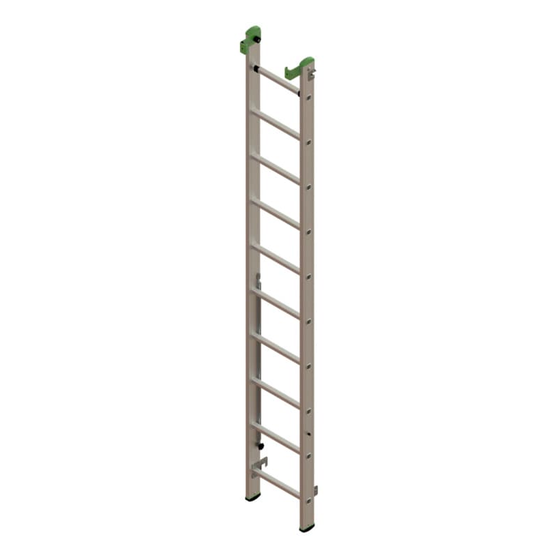 Alu multipurpose ladder 3 pieces, middle part 3x10
