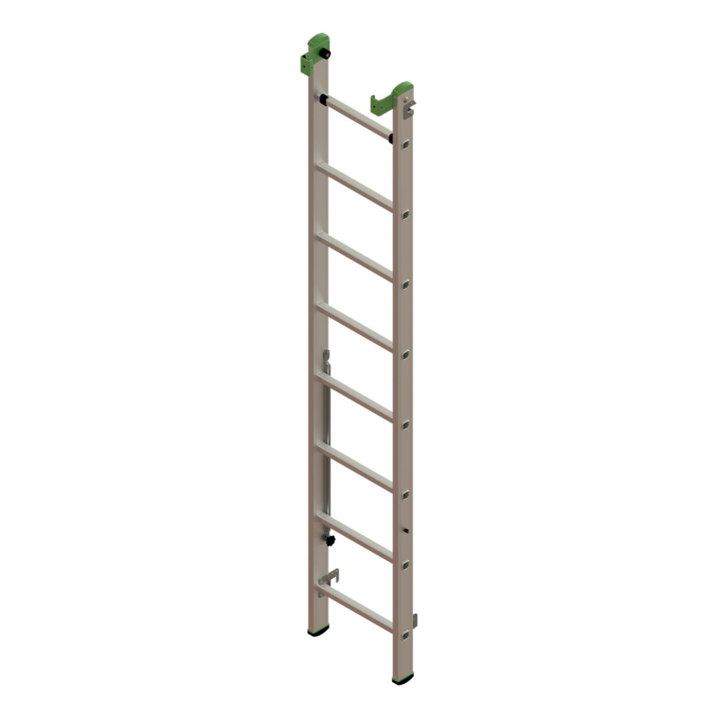 Alu multipurpose ladder 3 pieces, middle part 3x8