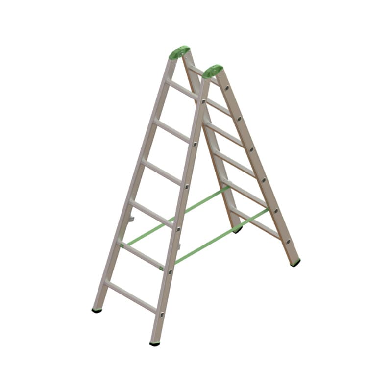 Alu runged standing ladder 2X6 rungs