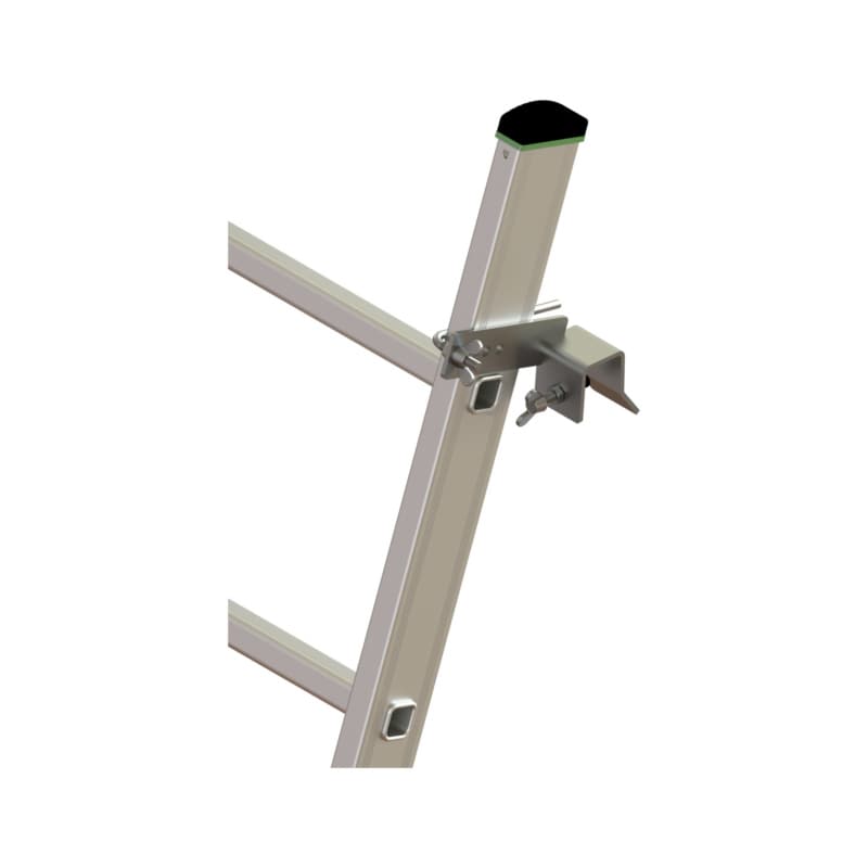 Guttering bracket for alu standing and sliding ladders