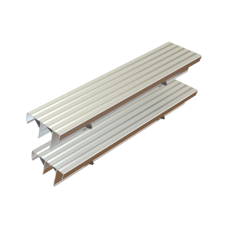 Retrofit step expansion set C2 for wooden standing ladders with rungs