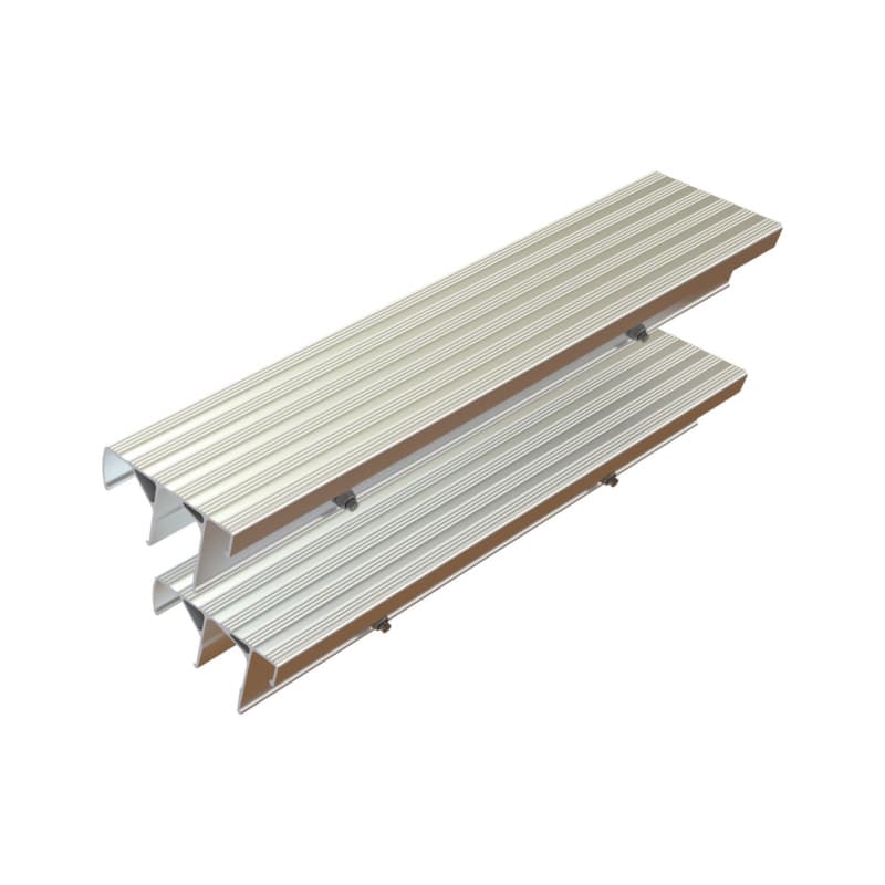 Retrofit step basic set C2 for wooden standing ladders with rungs