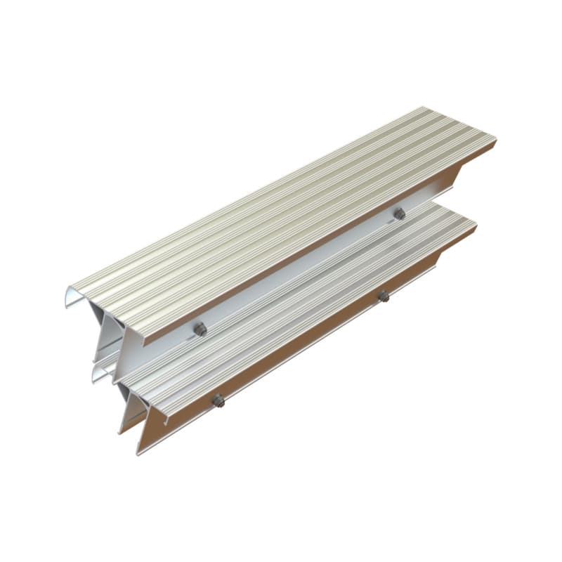 Retrofit step basic set H2 for wooden standing ladders with rungs