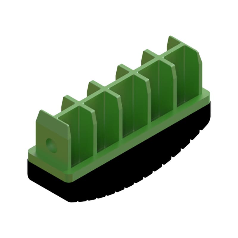 Replacement foot 100x53x30mm (bar 97x25mm)