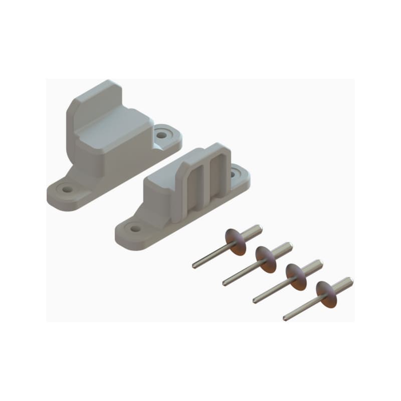 Spacer set for Alu standing ladders with rungs or steps