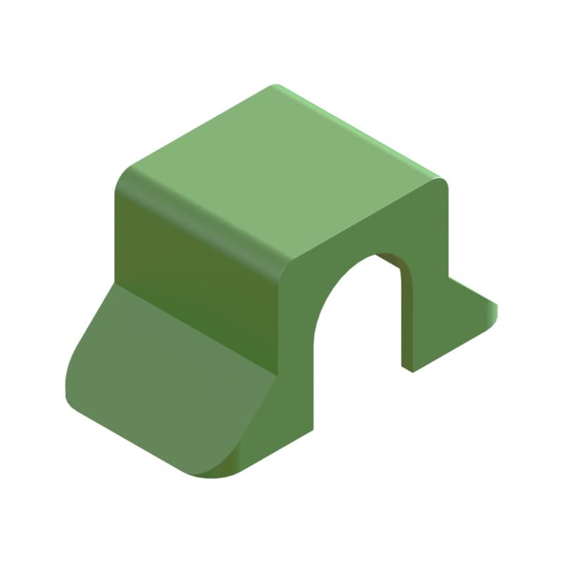 Cover cap with recess for Alu telescpic ladder