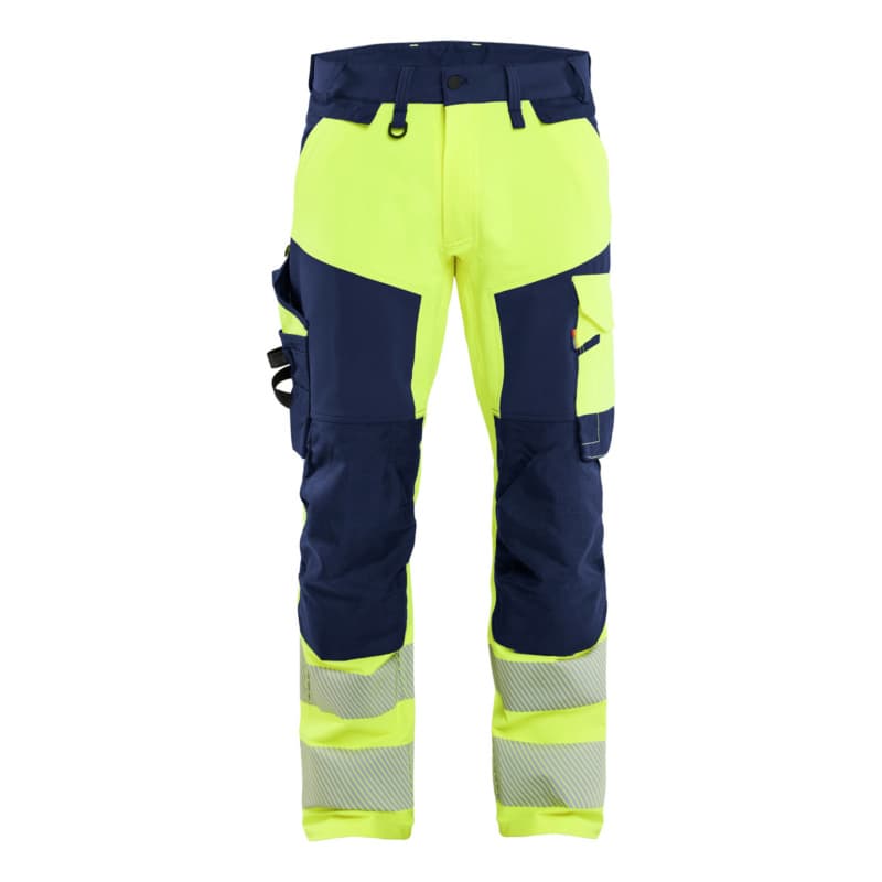 HiVis Work Pants 4-W-S HiVis Yellow/Navy Blue 1124 1648 3389 C144