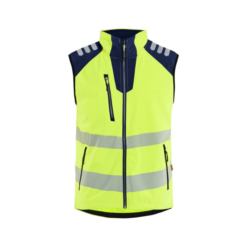 Softshell Vest HiVis HiVis Yellow/Navy Blue 3091 2513 3389 4XL
