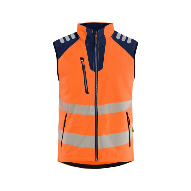 Softshell Vest HiVis HiVis Orange/Navy Blue 3091 2513 5389 4XL