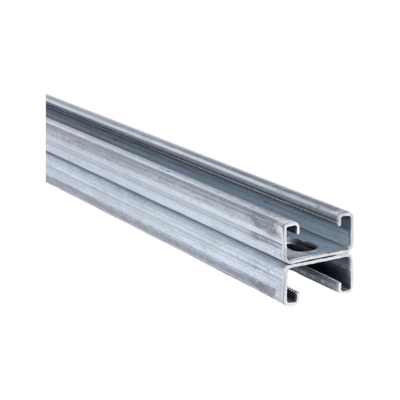 recamo D plus toothed mounting rail 41x21/2.0 double, 6 m, PU=4x6 m 41x42 mm