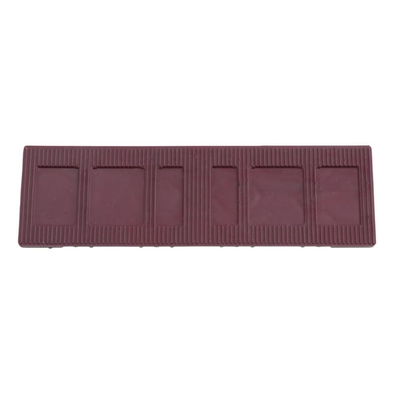 Glazing block 26x100x3 mm, plastic, red