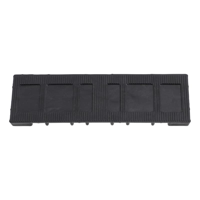 Glazing block 20x100x6 mm, plastic, black