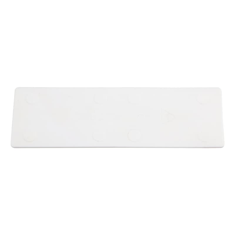 Glazing block 24x100x1 mm, plastic, white