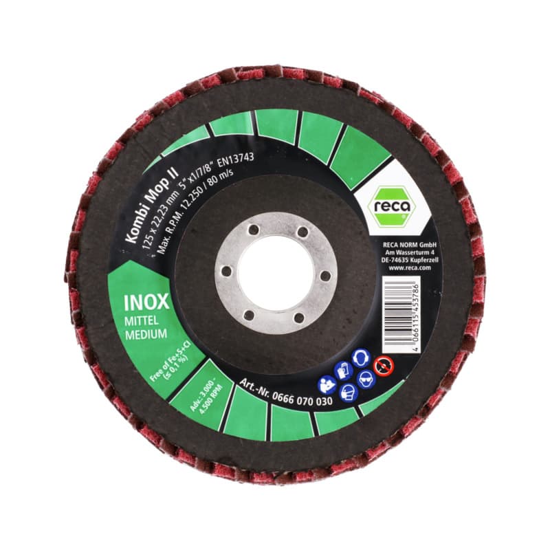Combi-mop II flap disc, medium, 125 mm