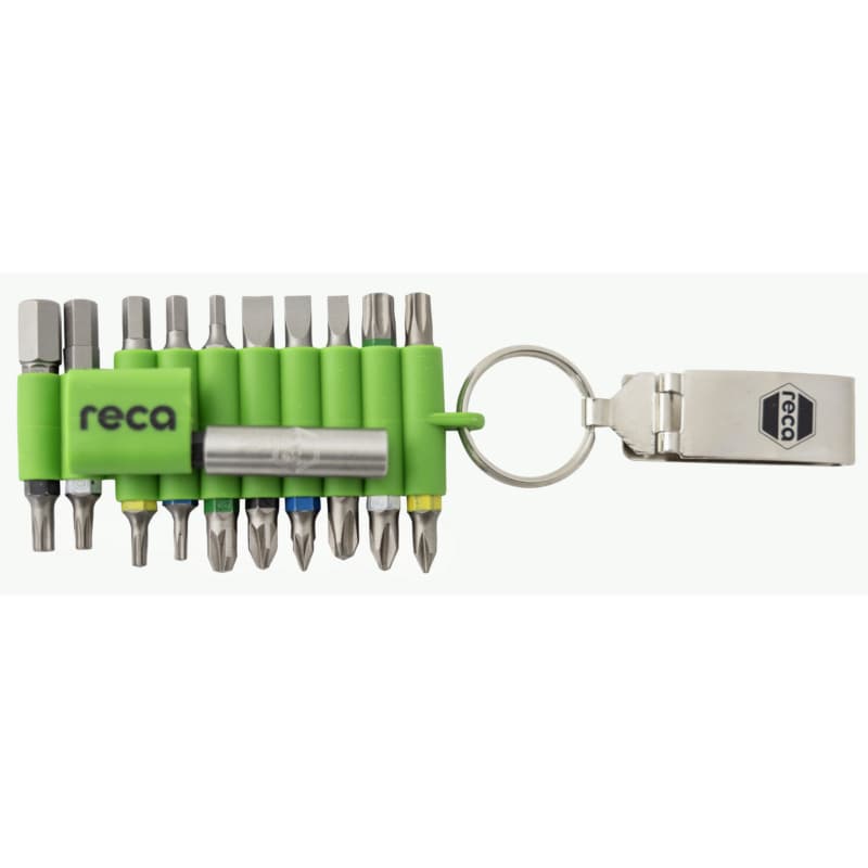 RECA bit set easy clip, 21 pieces, with 1/4 in bit holder, E 6.3 TX/PZ/PH/ISK/SL