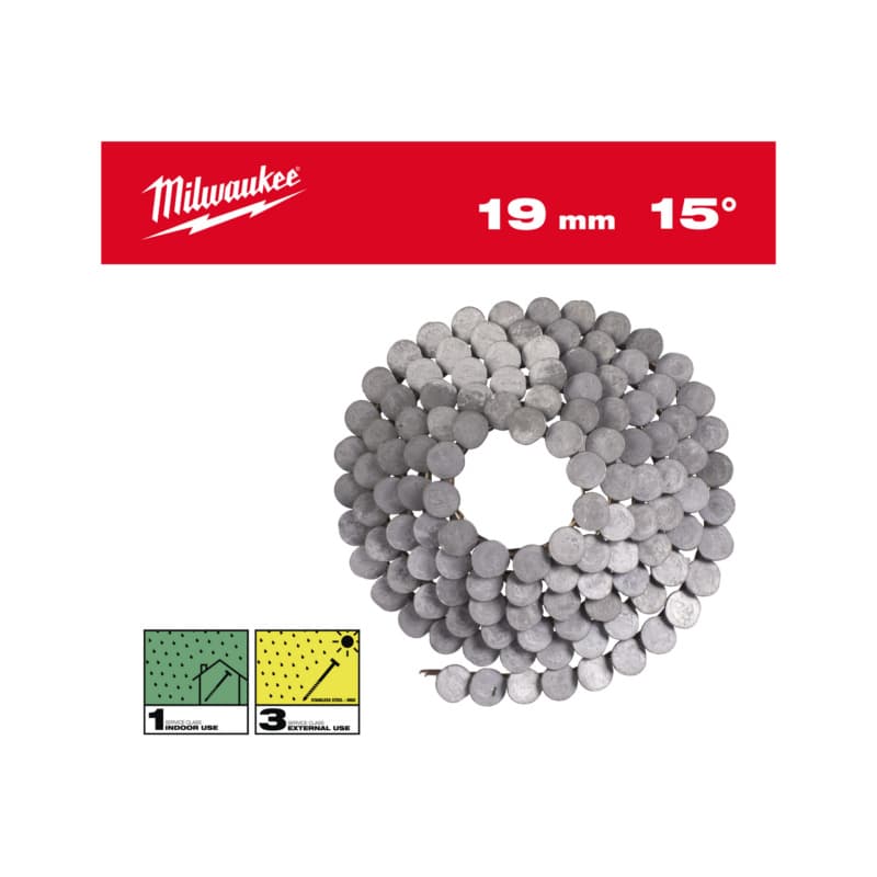Milwaukee Coilnägel für M18FRCN45 3,05 x 19mm Ringschaft feuerverzinkt, 15°
