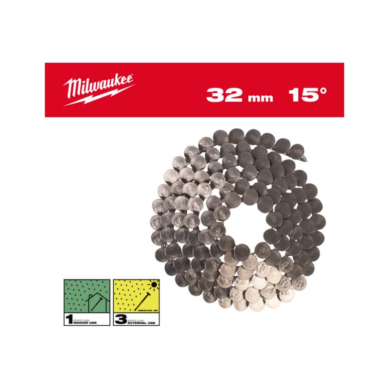 Milwaukee Coilnägel für M18FRCN45 3,05 x 32mm Ringschaft Edelstahl, 15°
