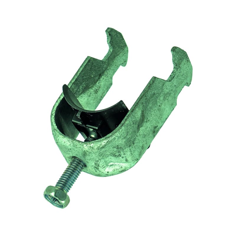 Clamp with plastic sleeve, 8-12 mm, AF 10