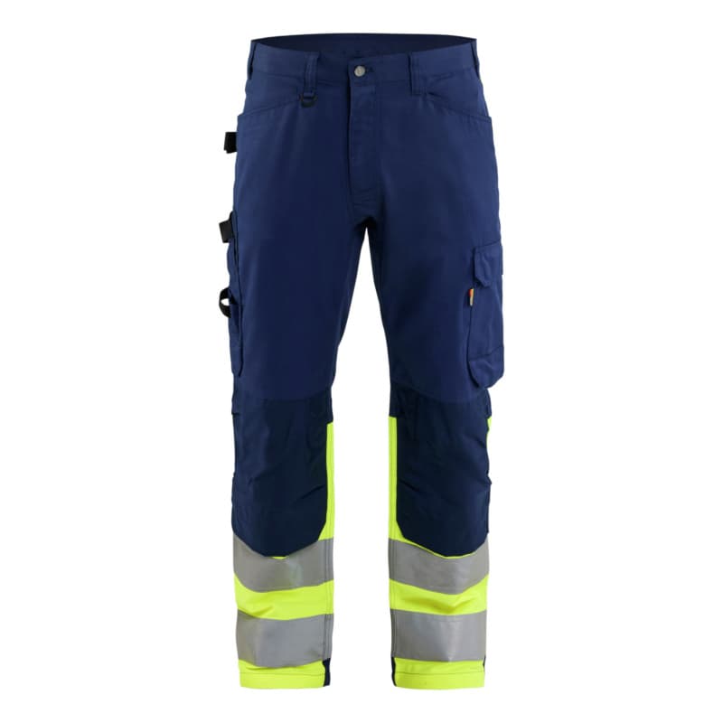 High vis work trousers Navy Blue/ High Vis Yellow 1708 1811 8933 C94