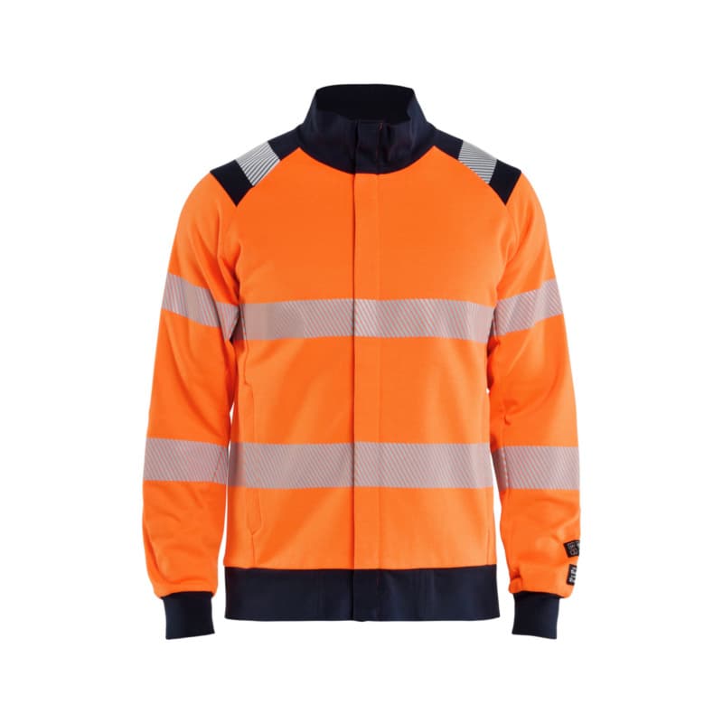 Multinorm Sweat Jacket Inherent High Vis Orange/Navy Blue 3461 1745 5389 4XL