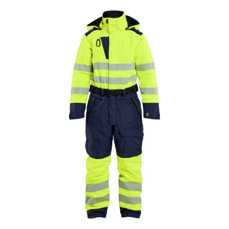 Women's High Vis Winter Jumpsuit High Vis Yellow/Navy Blue 6726 1977 3389 L