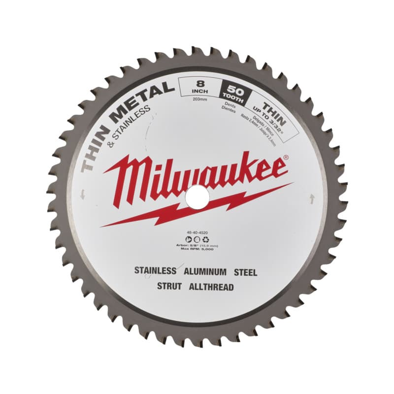 Milwaukee Kreissägeblatt Metall-Handkreissägen 203/15,87mm Z50 Orgnr.4932501142