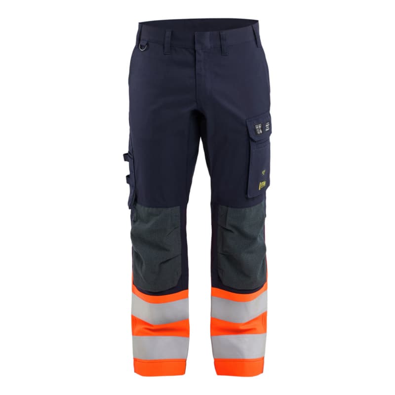 Multinorm stretch trousers inherently D.NavyBlue/HVis Y 1787 1524 8953 C44
