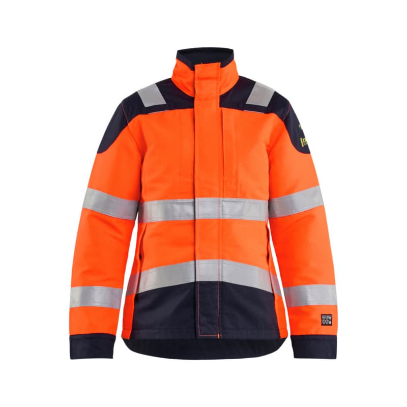 Women's Multinorm Jacket Inherent High Vis Orange/Navy Blue 4969 1524 5389 L