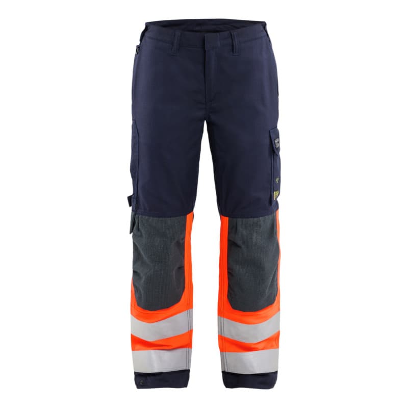 Women's multinorm work trousers inherent Navy Blue/Orange 7188 1524 8953 C34