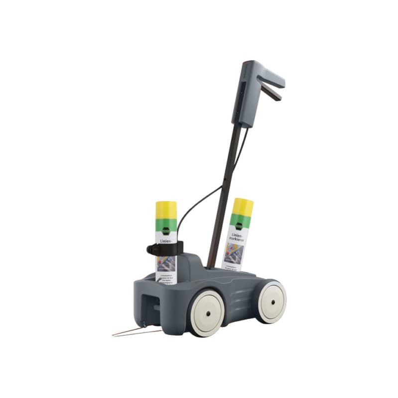 Trolley for line marker spray