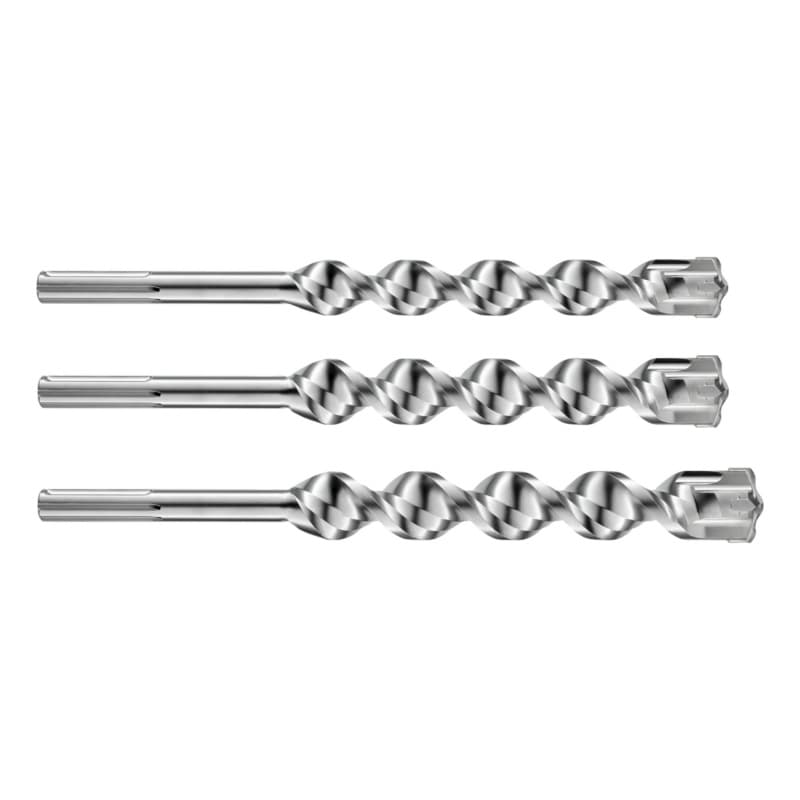 x-tron longlife SDSmax hammer drill bit test pack dia. 20x520; 25x520; 32x570