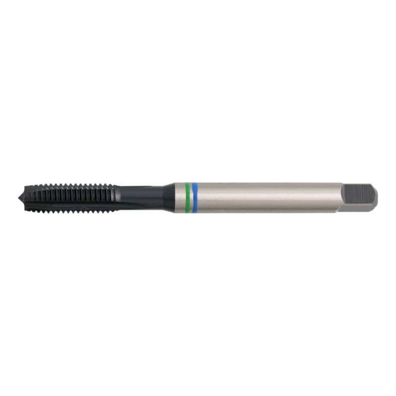 Machine tap DIN 371/B HSS-Co, plain green/blue, through hole M3