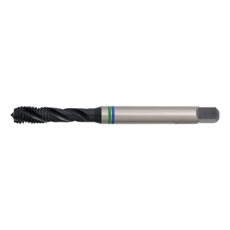 Machine tap DIN 371/C HSS-Co, plain green/blue, blind hole M3