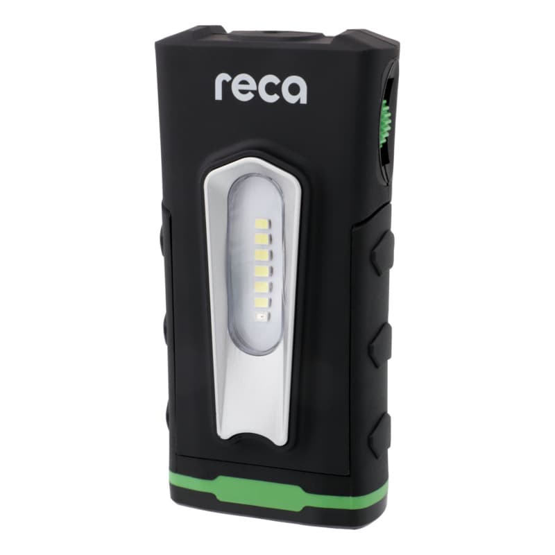 RECA workshop lamp WL10R magnetic base, hook and 360° rotation function