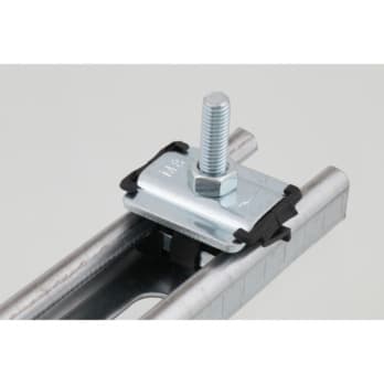 Toothed mounting rail quick fasteners with threaded stud