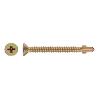 Countersunk recessed head, yellow zinc plated