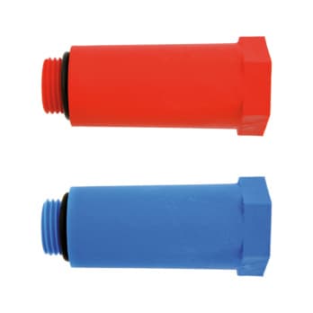 Stop end with plastic thread