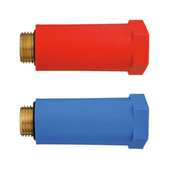 Stop end with brass thread insert