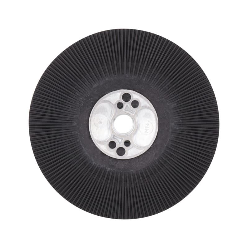 Support plate with cooling grooves for vulcanised fibre discs, 125 mm