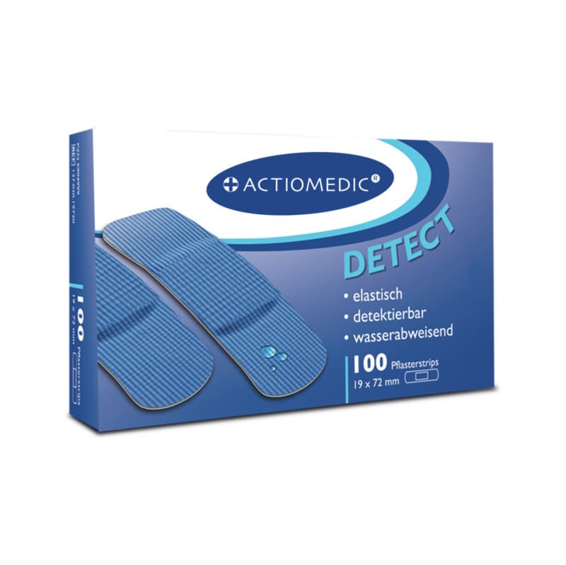 Actiomedic DETECT + AQUATIC plaster strips, 100 pcs. 19 x 72 mm