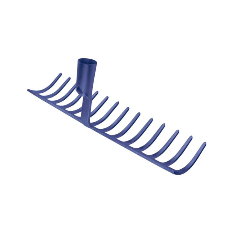 Street rake, lightweight design, 12 prongs of 70 mm, 29 cm