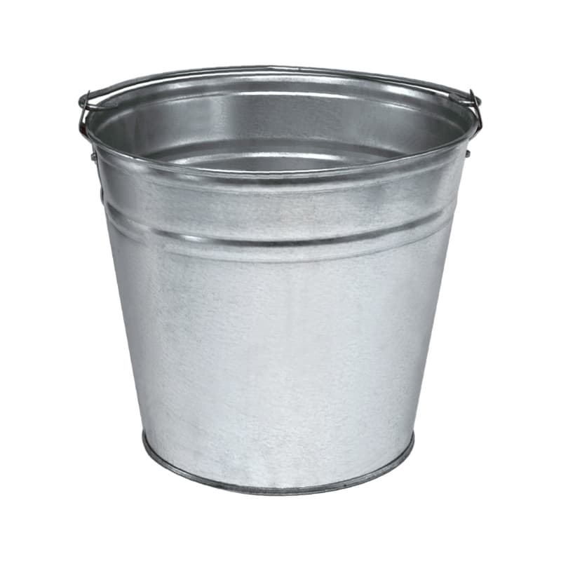 Builder's bucket zinc-plated, 12 litres