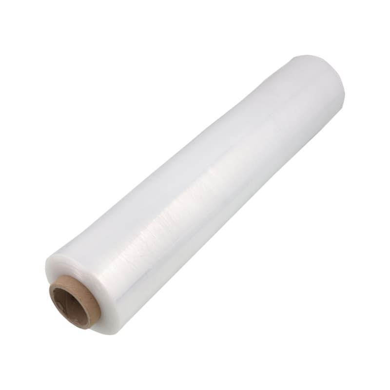 PE stretch film, transparent, 23 MY, 500 mm x 270 m