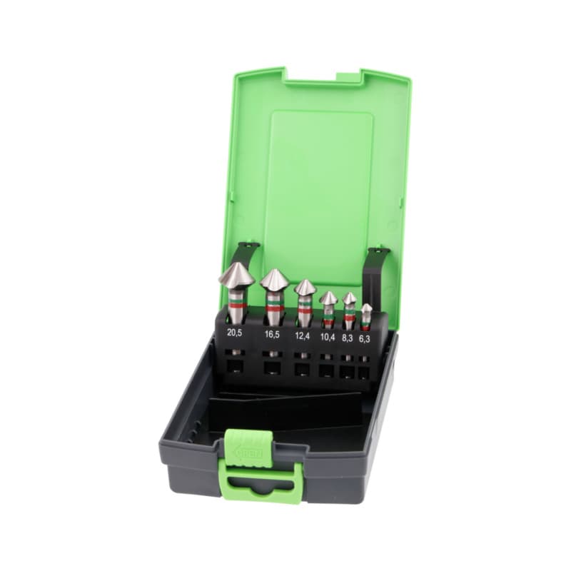 ultra+ conical countersink, 90°, DIN 335 HSS Co, with 3 blades, 90°, 6.3–20.5 mm