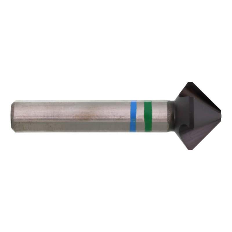ultra+ conical countersink, 90°, DIN 335 HSS TiAlN, with 3 blades, 90°, 6.3 mm