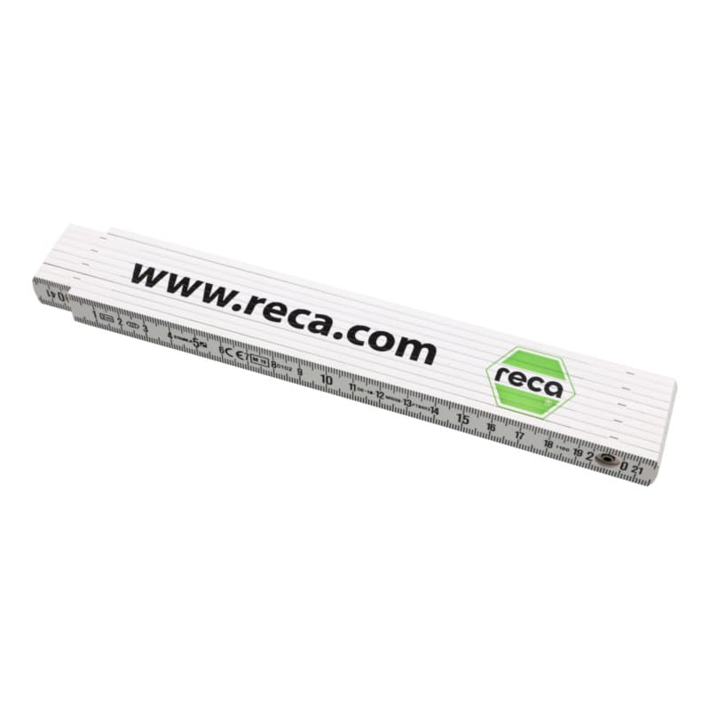 RECA plastic folding rule, 2 m