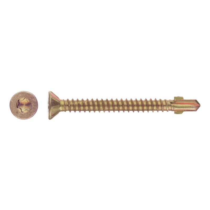 sebS countersunk milling head screw sim. to DIN 7504-P yell-galv. TX 20 4.2 x 32