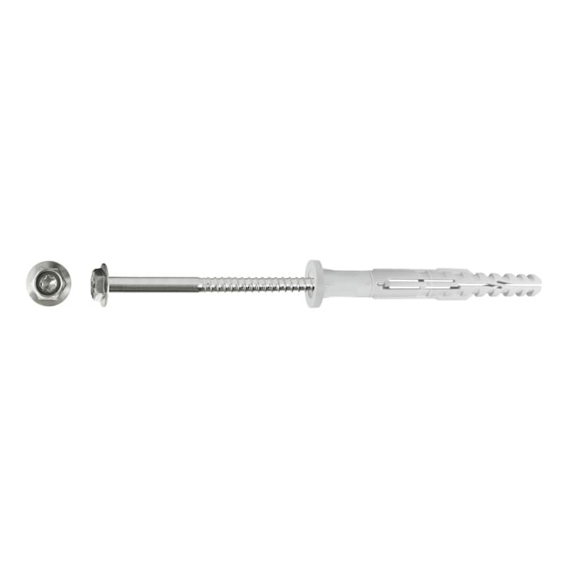 MFR FB SSKS multi-function frame anchor, flat collar, stainless steel A4 10x80mm