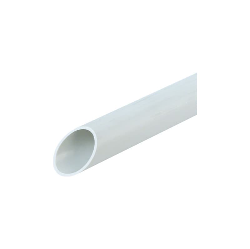Electrical installation pipe, rigid, dia. 20, 2 m, FPKu-EM-F, light grey, 750 N